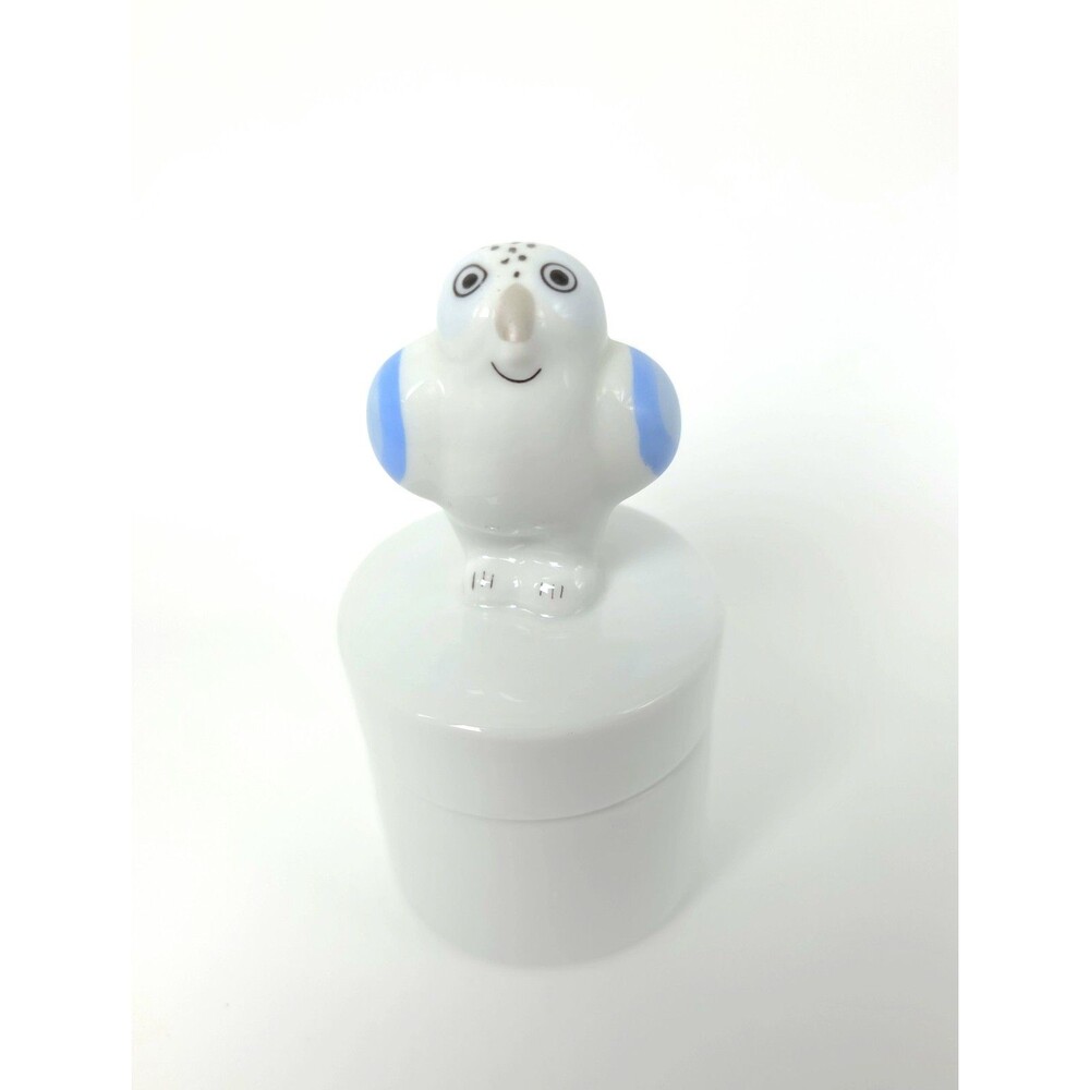 Villeroy & Boch Animal Park "Signed" Round Fine Porcelain Owl Trinket Box